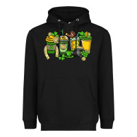 Black St. Patrick's Day coffee cups Heavyweight Hoodie - HowdyJamesFarm