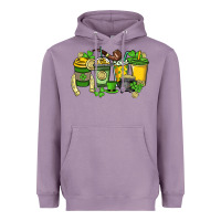 Lavender St. Patrick's Day coffee cups Heavyweight Hoodie - HowdyJamesFarm