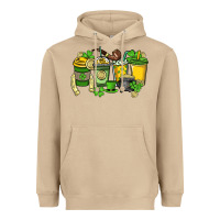 Mushroom St. Patrick's Day coffee cups Heavyweight Hoodie - HowdyJamesFarm