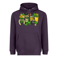 Plum St. Patrick's Day coffee cups Heavyweight Hoodie - HowdyJamesFarm