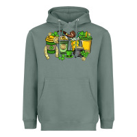 Sage St. Patrick's Day coffee cups Heavyweight Hoodie - HowdyJamesFarm