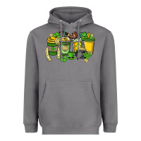 St. Patrick's Day Coffee Cups Heavyweight Hoodie | Teevron