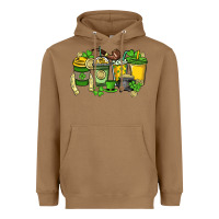 Toasted Coconut St. Patrick's Day coffee cups Heavyweight Hoodie - HowdyJamesFarm
