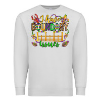 Dove Grey ı have boundary issues mardi gras olivia Premium Sweatshirt - OliviaCreatesArt