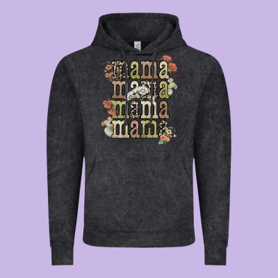 Mama Mama Mama Mama Western Flower Vintage Hoodie Designed By Nancycooperartshop
