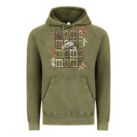Vintage Olive mama mama mama mama western flower Vintage Hoodie - NancyCooperArtShop