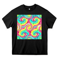 Black Tie Dye Seamless Pattern Heavy Core Tee - BundleAndBundleShop