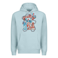 Blue Mist Party in the USA 4th of july Premium Hoodie - HowdyJamesFarm