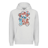 Dove Grey Party in the USA 4th of july Premium Hoodie - HowdyJamesFarm