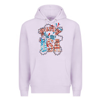 Lilac Party in the USA 4th of july Premium Hoodie - HowdyJamesFarm