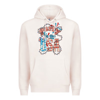Pale Pink Party in the USA 4th of july Premium Hoodie - HowdyJamesFarm