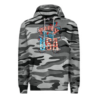 Slate Camo Party in the USA 4th of july Premium Hoodie - HowdyJamesFarm