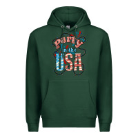 Sports Green Party in the USA 4th of july Premium Hoodie - HowdyJamesFarm