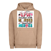 Pigment Burro LPN because nurses need heroes Urban Hoodie - LillyAllenDesigns