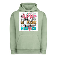 Pigment Oil Green LPN because nurses need heroes Urban Hoodie - LillyAllenDesigns