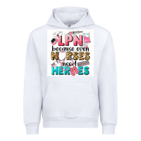 White LPN because nurses need heroes Urban Hoodie - LillyAllenDesigns