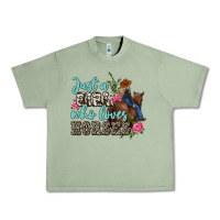 Oil Green just a girl who loves horses Urban Heavy Tee - MaliasSmallBusiness