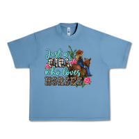 Pebble Blue just a girl who loves horses Urban Heavy Tee - MaliasSmallBusiness