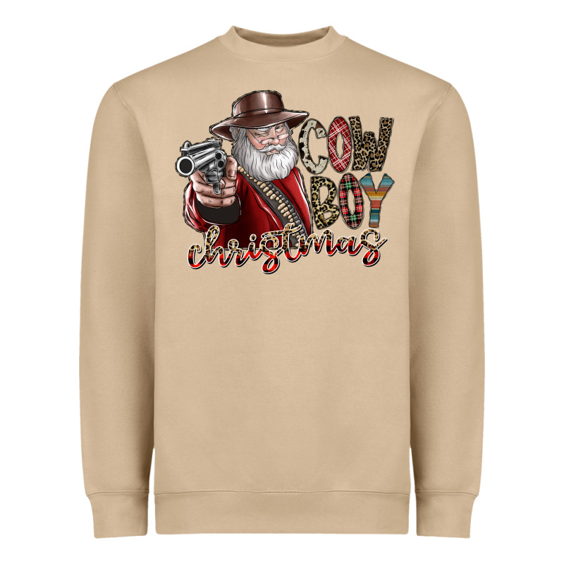 Cowboy Christmas Heavyweight Sweatshirt by SublimationCraftShop | Teevron