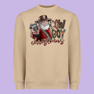 Cowboy Christmas Heavyweight Sweatshirt Designed By Sublimationcraftshop
