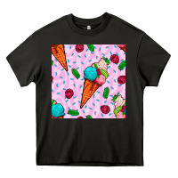 Asphalt ice cream seamless pattern Heavy Core Tee - BundleAndBundleShop