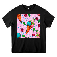 Black ice cream seamless pattern Heavy Core Tee - BundleAndBundleShop