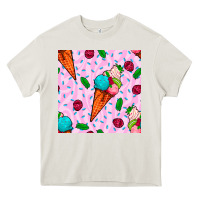 Cream ice cream seamless pattern Heavy Core Tee - BundleAndBundleShop