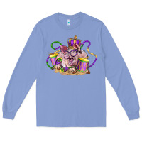 Colony Blue Mardi Gras pig Long Sleeve Tee - LillyAllenDesigns