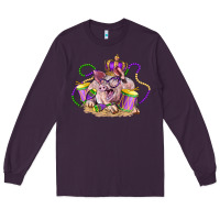 Plum Mardi Gras pig Long Sleeve Tee - LillyAllenDesigns