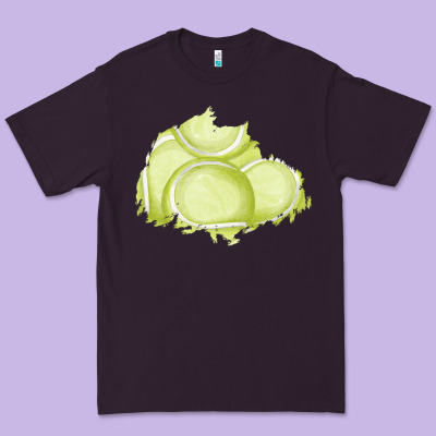 Tennis Patch Premium Tee Designed By Adodesignshop