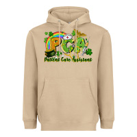 Mushroom PCA Patient Care Assistant St. Patrick's Day Heavyweight Hoodie - CowGirlArtShop