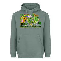 Sage PCA Patient Care Assistant St. Patrick's Day Heavyweight Hoodie - CowGirlArtShop