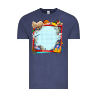 Vintage Denim school your text here Vintage Tee - NancyCooperArtShop