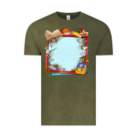 Vintage Olive school your text here Vintage Tee - NancyCooperArtShop