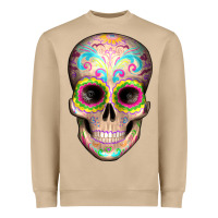Mushroom Mexican Skull Heavyweight Sweatshirt - Artiststas