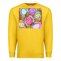 Lemon Easter eggs daisies carrots Premium Sweatshirt - OliviaCreatesArt