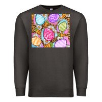 Smoke Easter eggs daisies carrots Premium Sweatshirt - OliviaCreatesArt