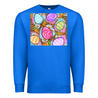 True Royal Easter eggs daisies carrots Premium Sweatshirt - OliviaCreatesArt