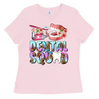 Bubblegum Pink dental squad Ladies Tee - AdoDesignShop