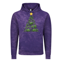 Cloud Purple dinosaur christmas tree Vintage Hoodie - MaliasSmallBusiness