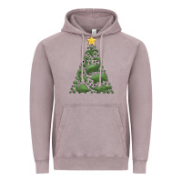 Vintage Zinc dinosaur christmas tree Vintage Hoodie - MaliasSmallBusiness