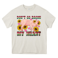 Cream western don't go bacon my heart pig Heavy Core Tee - Artiststas