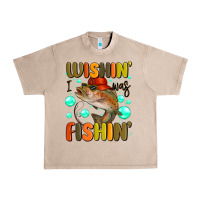 French Oak wishing i was fishing Urban Heavy Tee - MaliasSmallBusiness