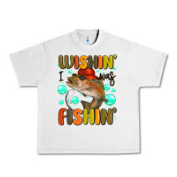 Lunar Rock wishing i was fishing Urban Heavy Tee - MaliasSmallBusiness