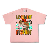 Salmon wishing i was fishing Urban Heavy Tee - MaliasSmallBusiness