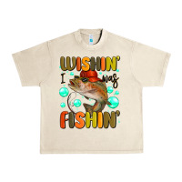 Sandshell wishing i was fishing Urban Heavy Tee - MaliasSmallBusiness