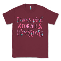 Burgundy i wear pink for all warriors Classic Tee - JahusDesignShop