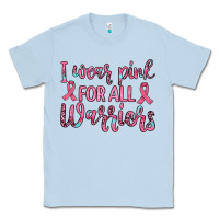 Dusty Blue i wear pink for all warriors Classic Tee - JahusDesignShop