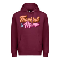 Burgundy thankful mama Premium Hoodie - JahusDesignShop