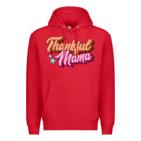 Red thankful mama Premium Hoodie - JahusDesignShop